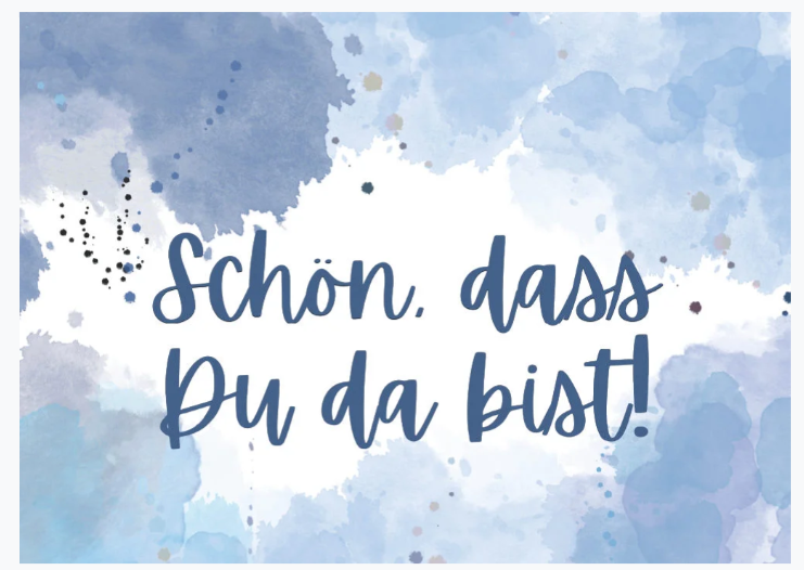 Postkarte - Schön, dass Du da bist! - neu