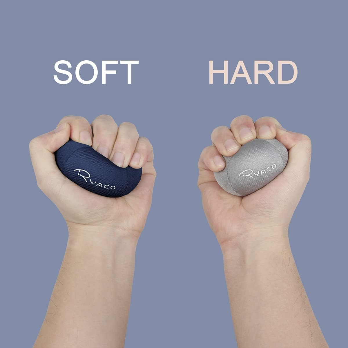 2 Stück Gel Stressball für Erwachsene - Antistressball Mit verschiedenen Stärken