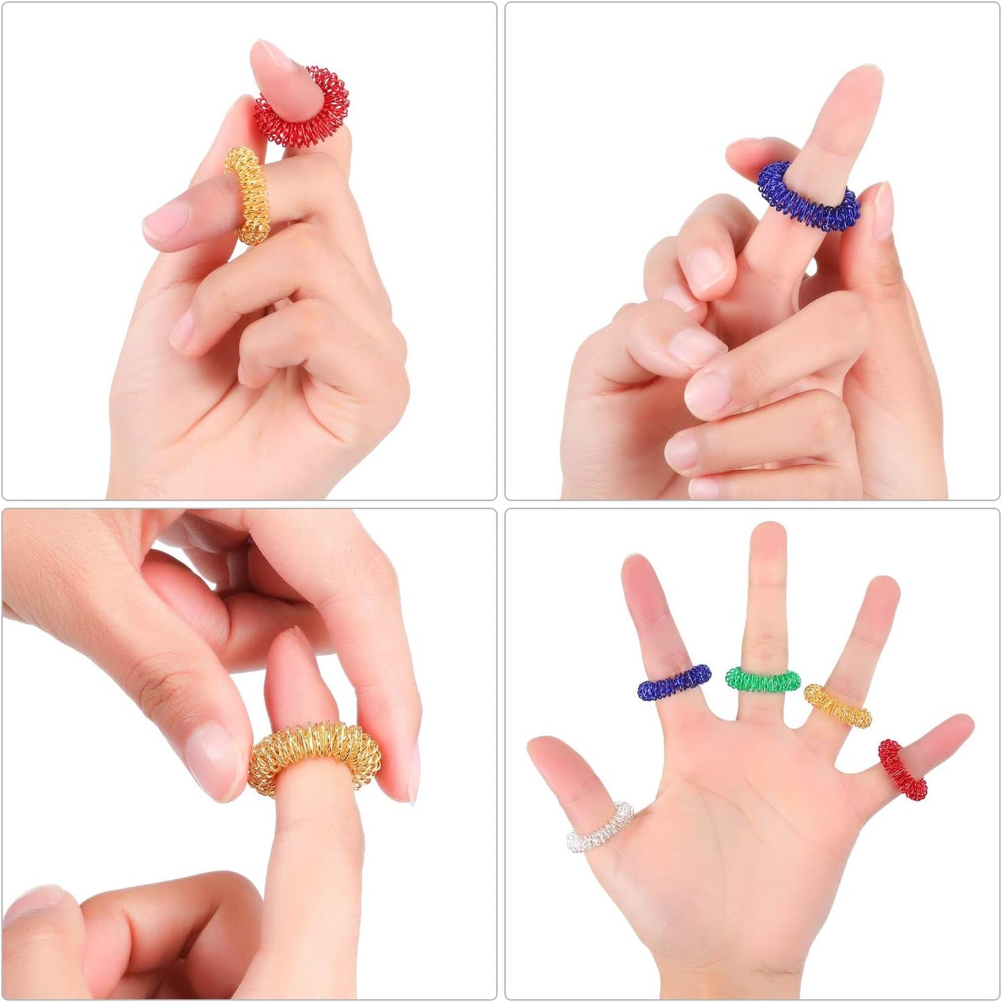 Sensorischer anti-Stress Akupressur Ring - zufällige Farbe