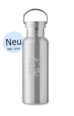 Trinkflasche - Tiger (doppelwandig, Edelstahl)