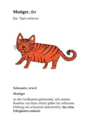 Postkarte "Mutiger, der"