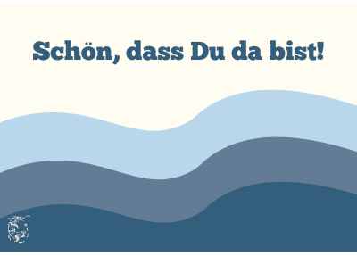 Postkarte - Schön, dass du da bist!