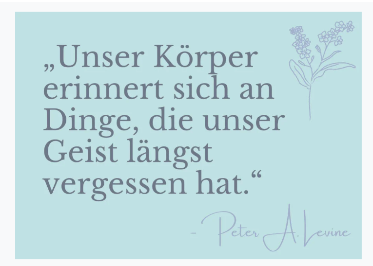Postkarte - Zitat Körper-Geist