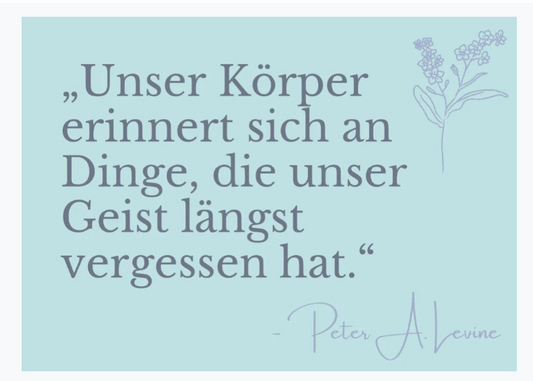 Postkarte - Zitat Körper-Geist