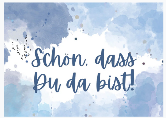 Postkarte - Schön, dass Du da bist! - neu