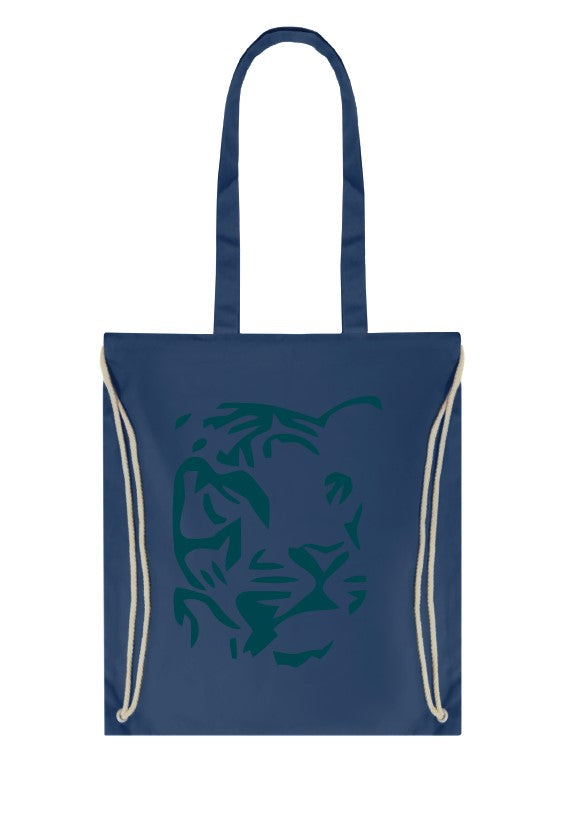 Tigertasche/Turnbeutel 2 in 1 - blau