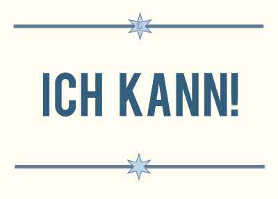 Postkarte "Ich kann!"